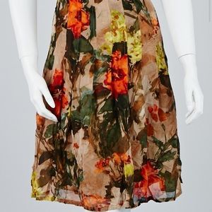 Burberry London Floral Skirt, size 8